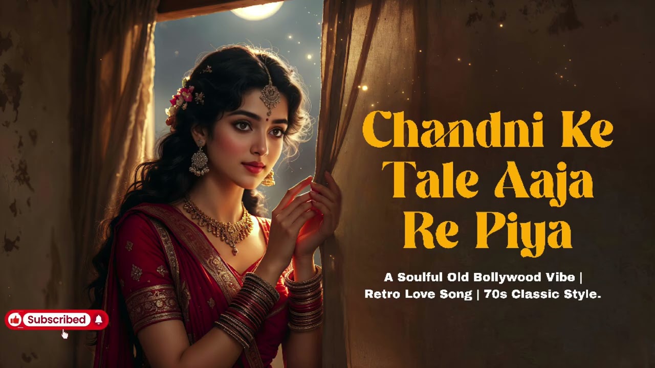 Chandni Ke Tale Aaja Re Piya 🌙 | Old Evergreen Retro Love Song | Soul Vibe Tune