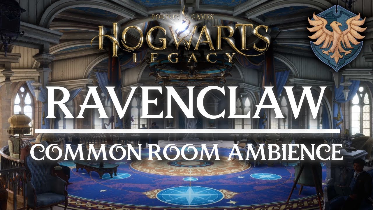 🦅 Ravenclaw Common Room Ambience | Hogwarts Legacy | 3 Hours of Relaxing Music & Cozy Atmosphere