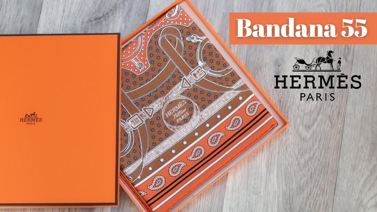 Bandana 55 Éperon d'Or HERMÈS • Unboxing & présentation