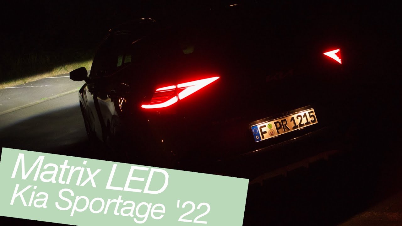 2022 Kia Sportage: adaptive Dual-LED-Scheinwerfer (Matrix LED) Test [4K] - Autophorie Extra