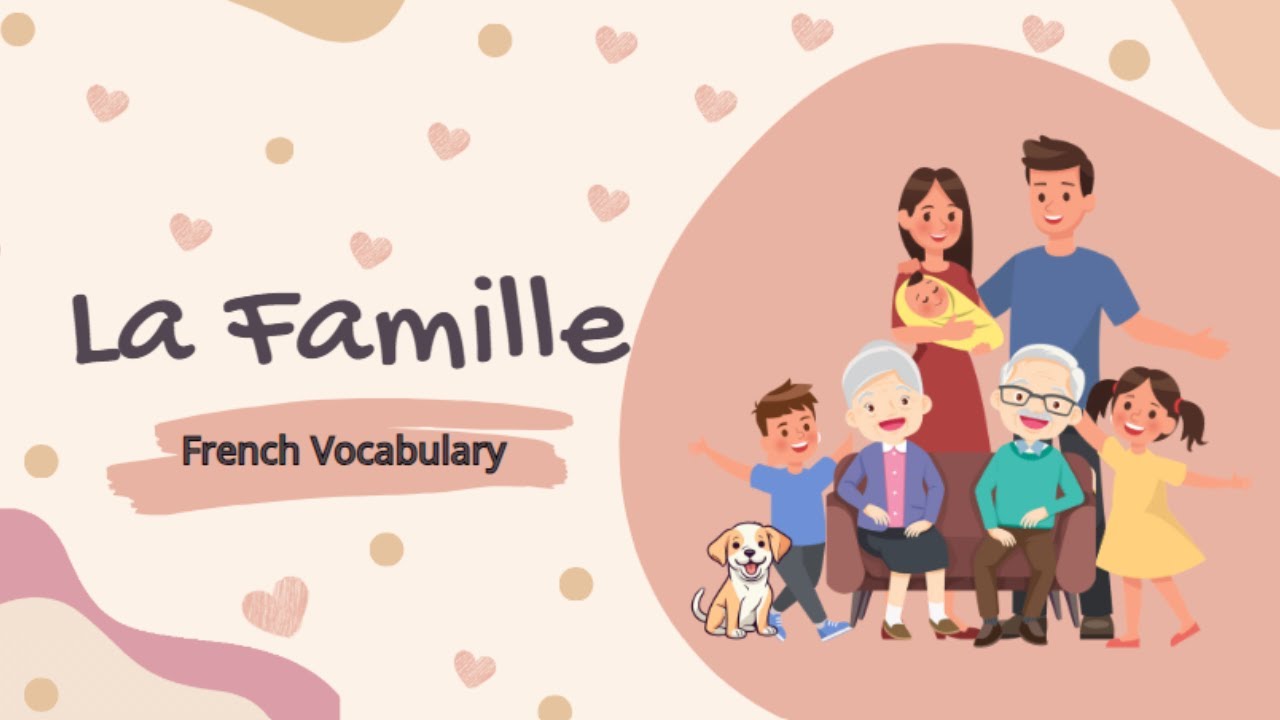 Family in French 👨&zwj;👩&zwj;👧&zwj;👦 Fun Learning for Kids!