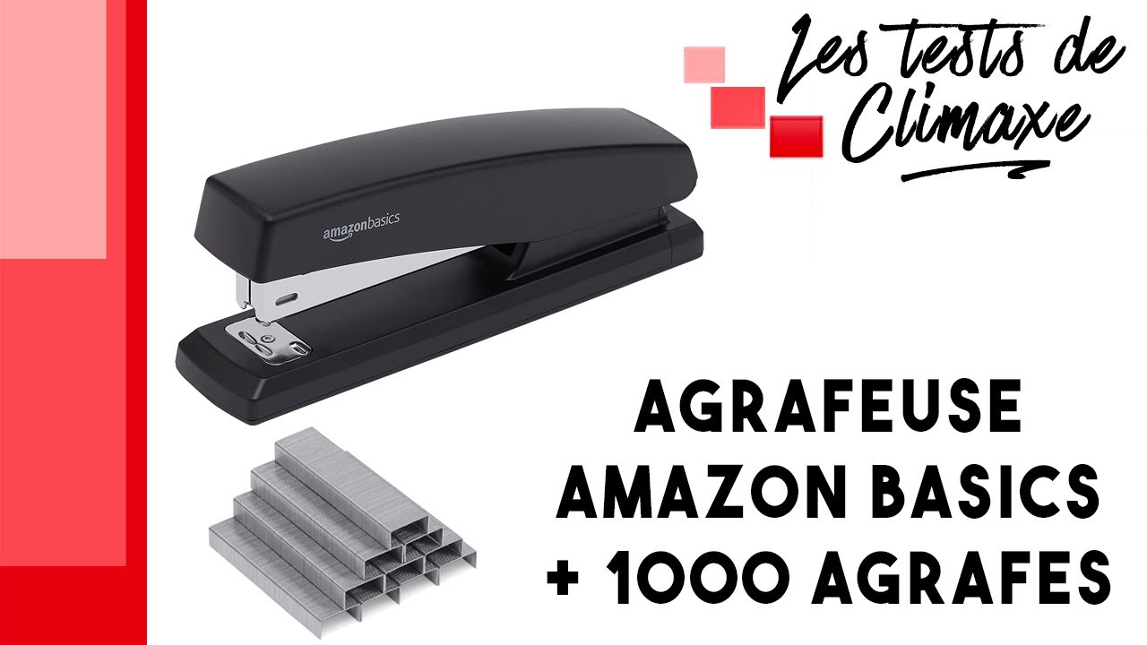 Test d'une agrafeuse Amazon Basics DLSP-01 + 1000 agrafes