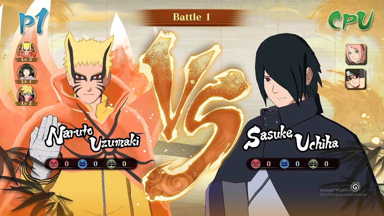 NARUTO [BYRON], FAMILY,, VS SASUKE [SUPORTING KAGE], ,.FAMILY.,,