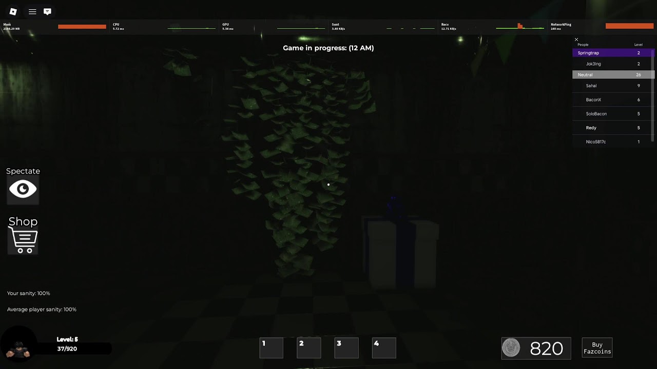 Playing FNAF Games in Roblox with Acerald