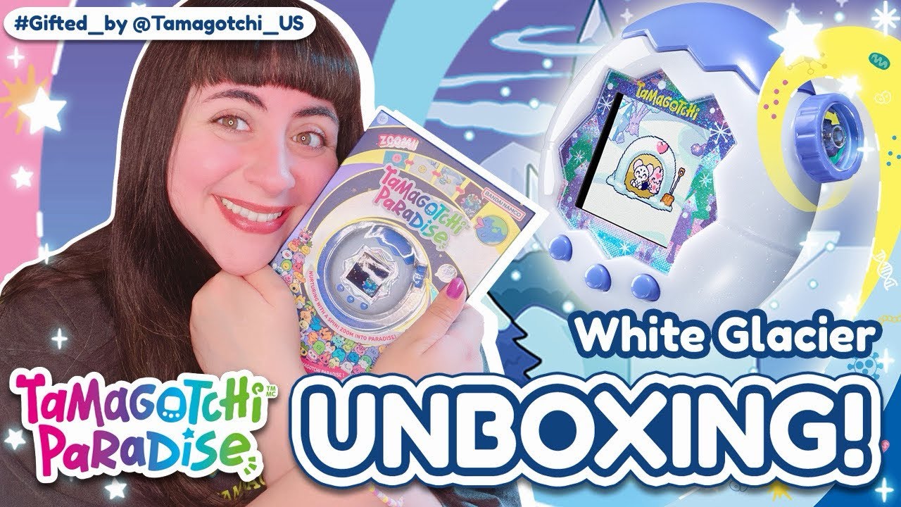 ❄️ РАСПАКОВКА моего Tamagotchi Paradise в цвете &laquo;белый ледник&raquo;‼️ [#подарок от Tamagotchi US 🎁]