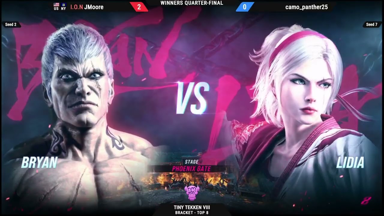 Tiny Tekken 8 VIII WQF INO JMoore vs camo panther25