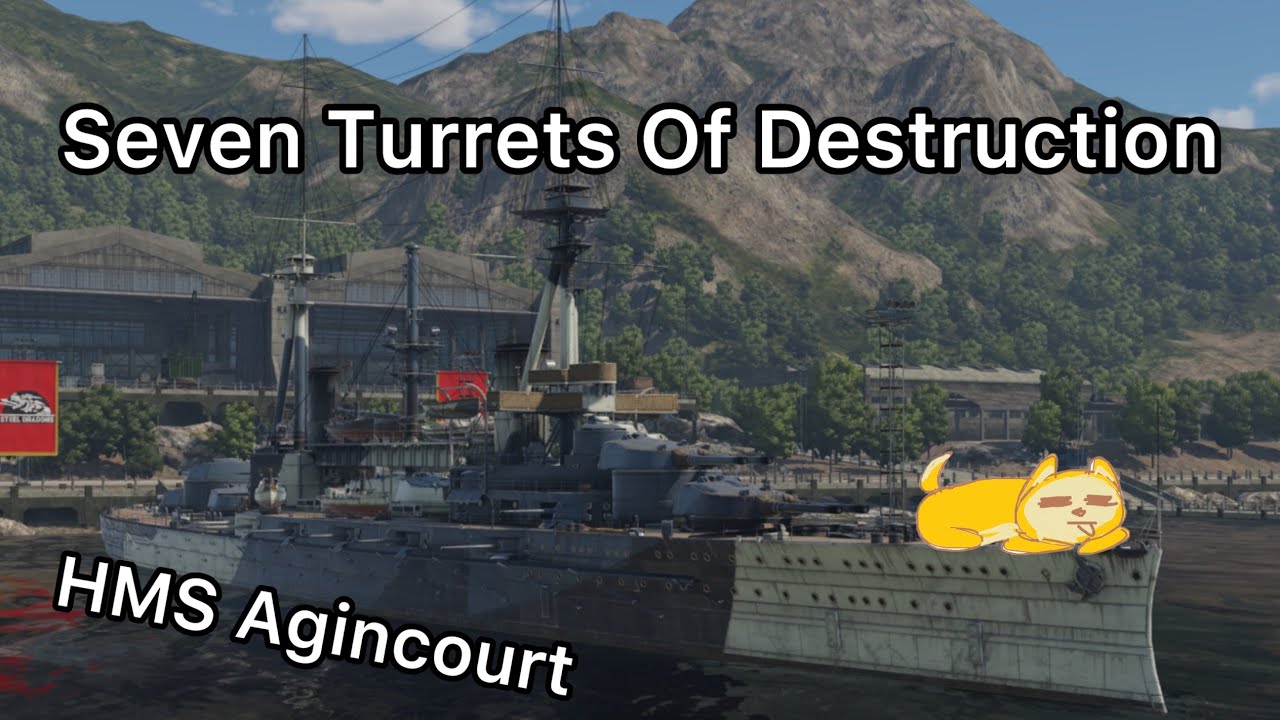 Наибольшее количество башен на дредноуте (геймплей за HMS Agincourt)