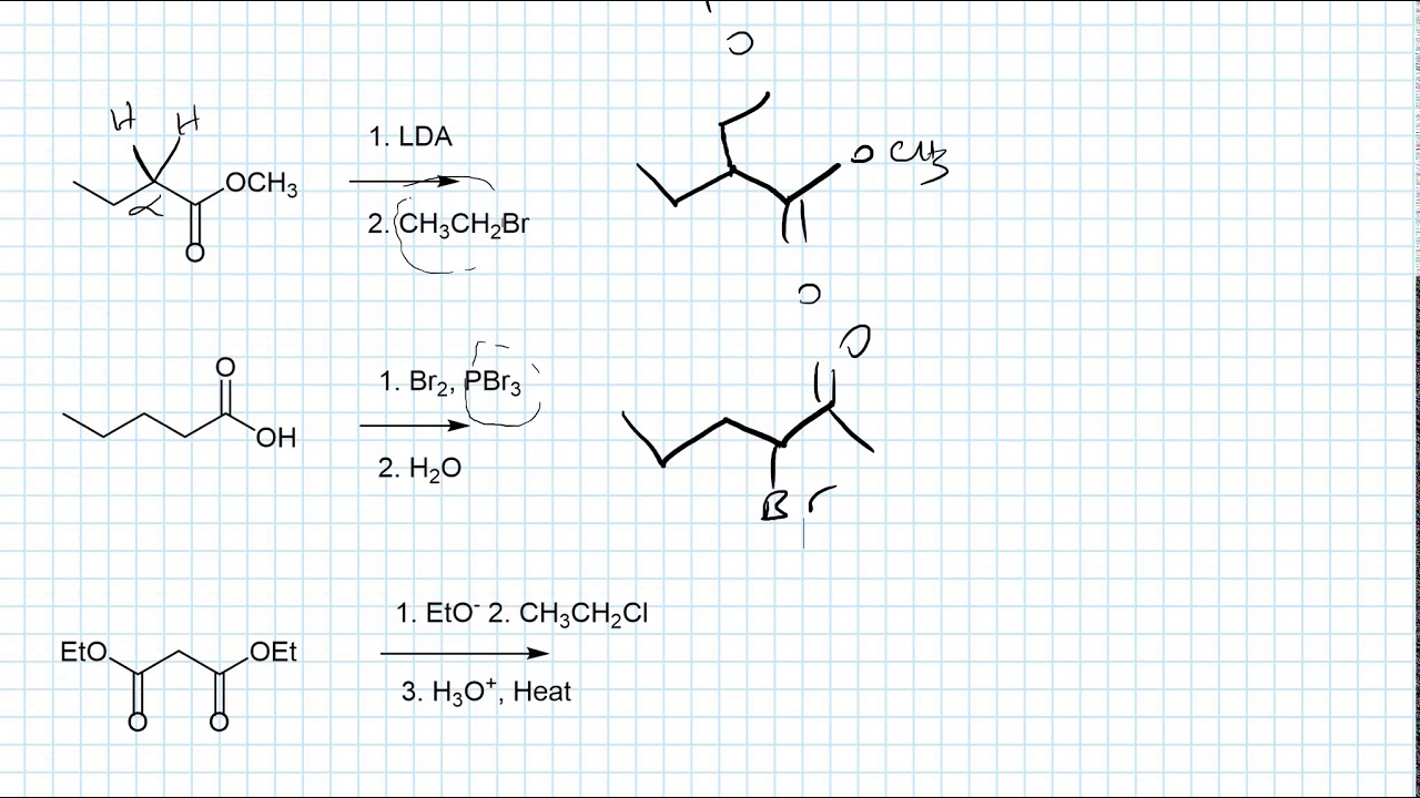 Carbonyl alpha Substitution Reactions