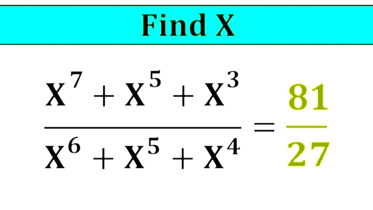 Nice Algebra Math Simplification | Algebra | Find the Values of X #maths #mathsaminute #algebra 