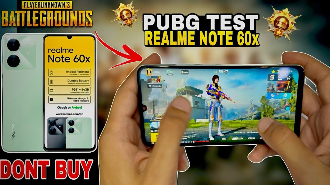 🔥 Realme Note 60x PUBG Test | Smooth Gameplay? FPS Drop? Full Review! 🔥