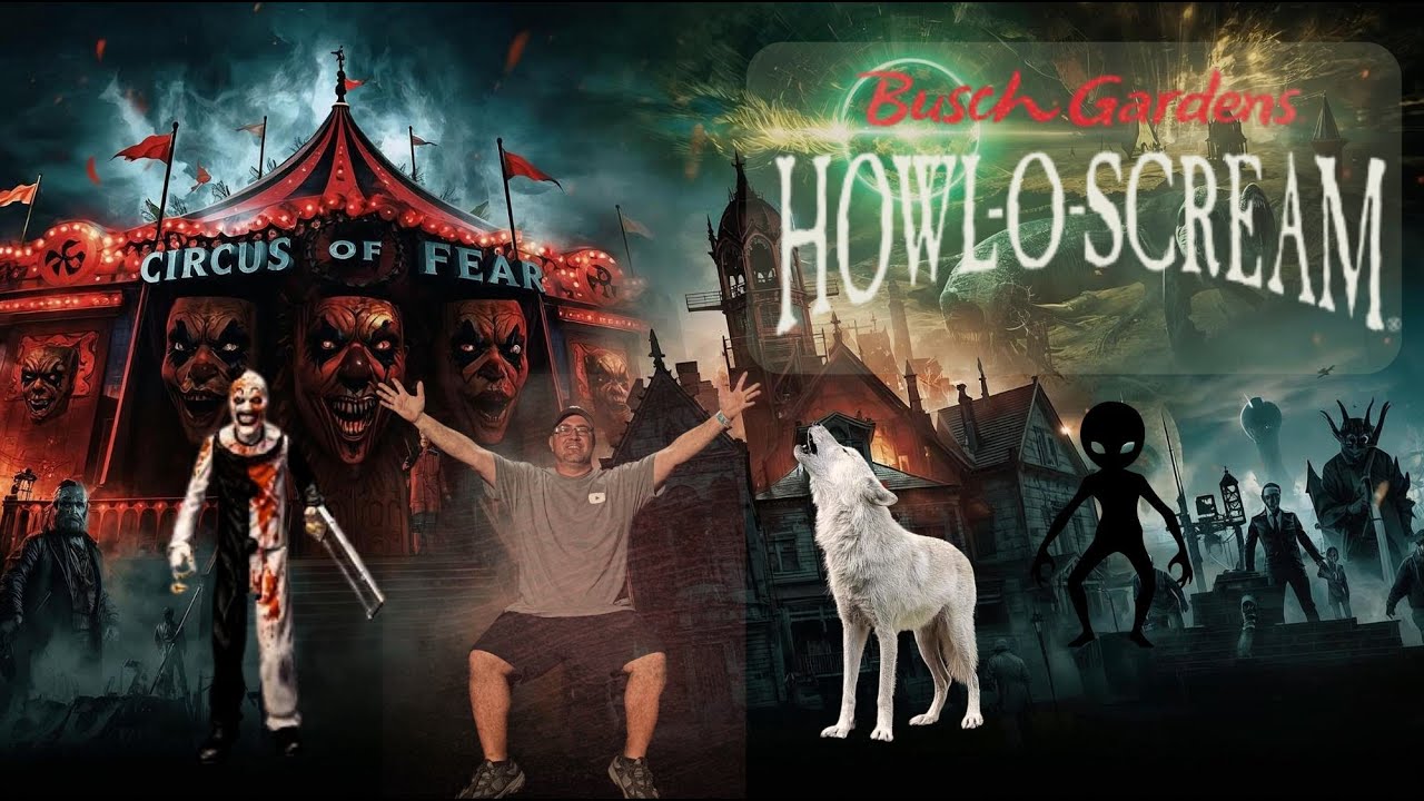 Первый раз в Howl O Scream 2025, и весь парк превращается в кошмар