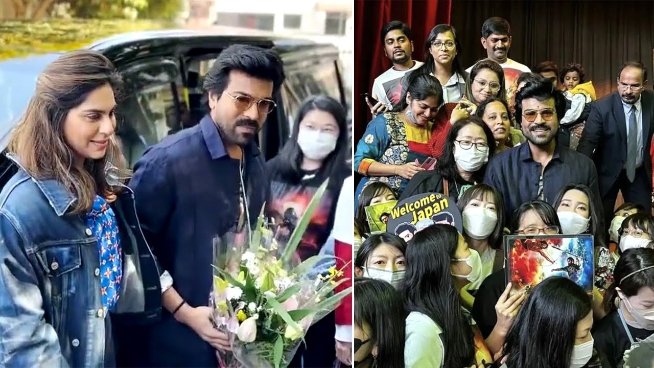 Ram Charan Craze In Japan | Grand Welcome to Ram charan and Upasana in Japan | RRR || FilmyLooks