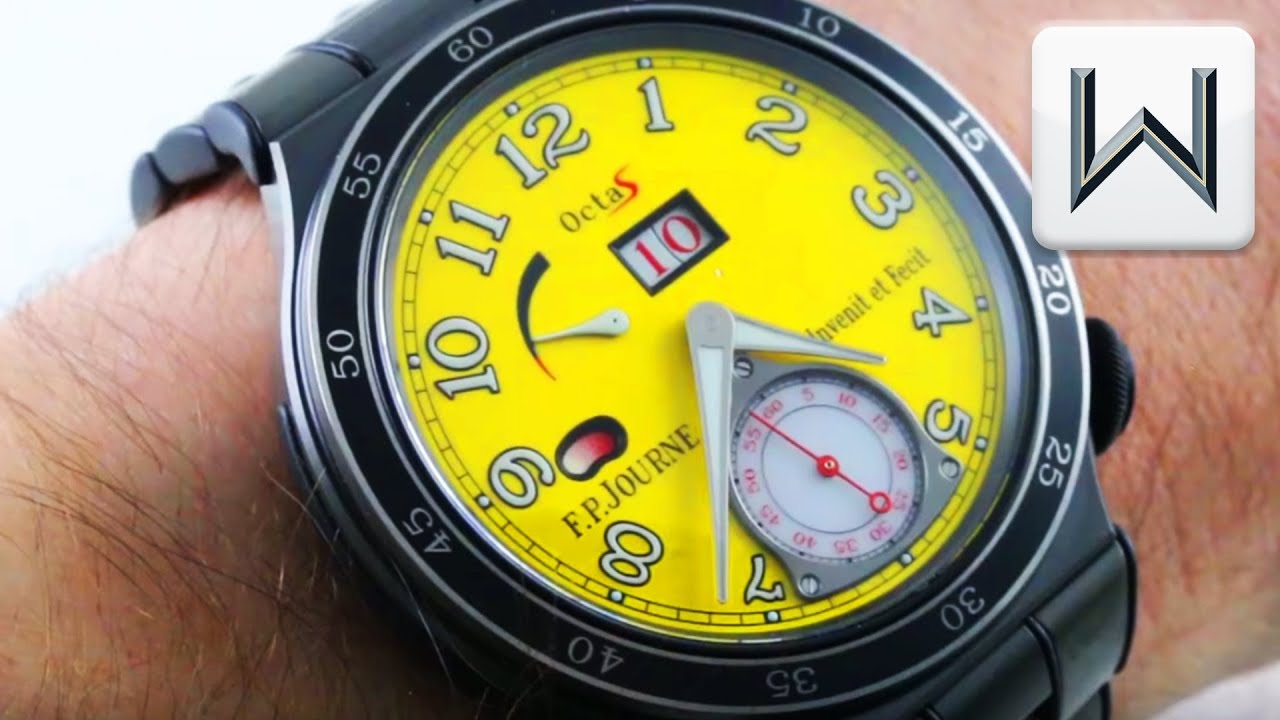 2018 FP Journe Linesport Octa Sport 44MM Bright Yellow Luxury Watch Review