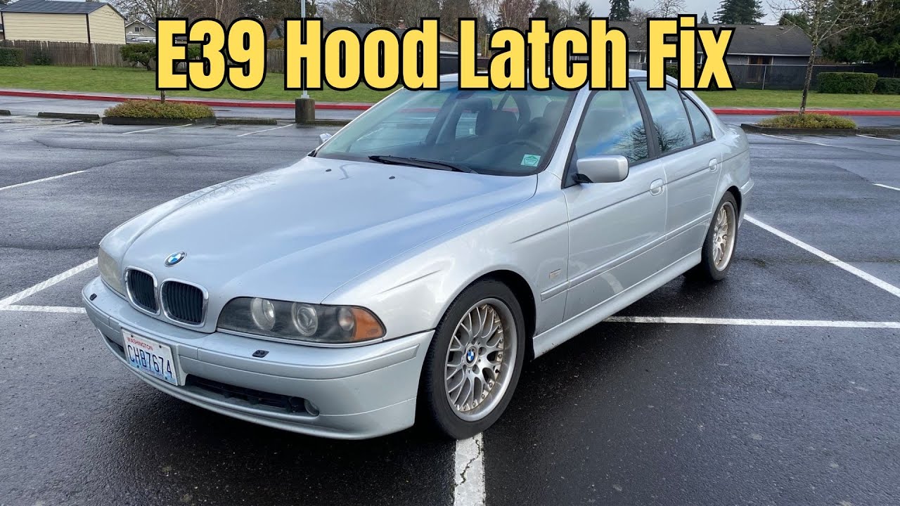 BMW e39 hood latch replacement