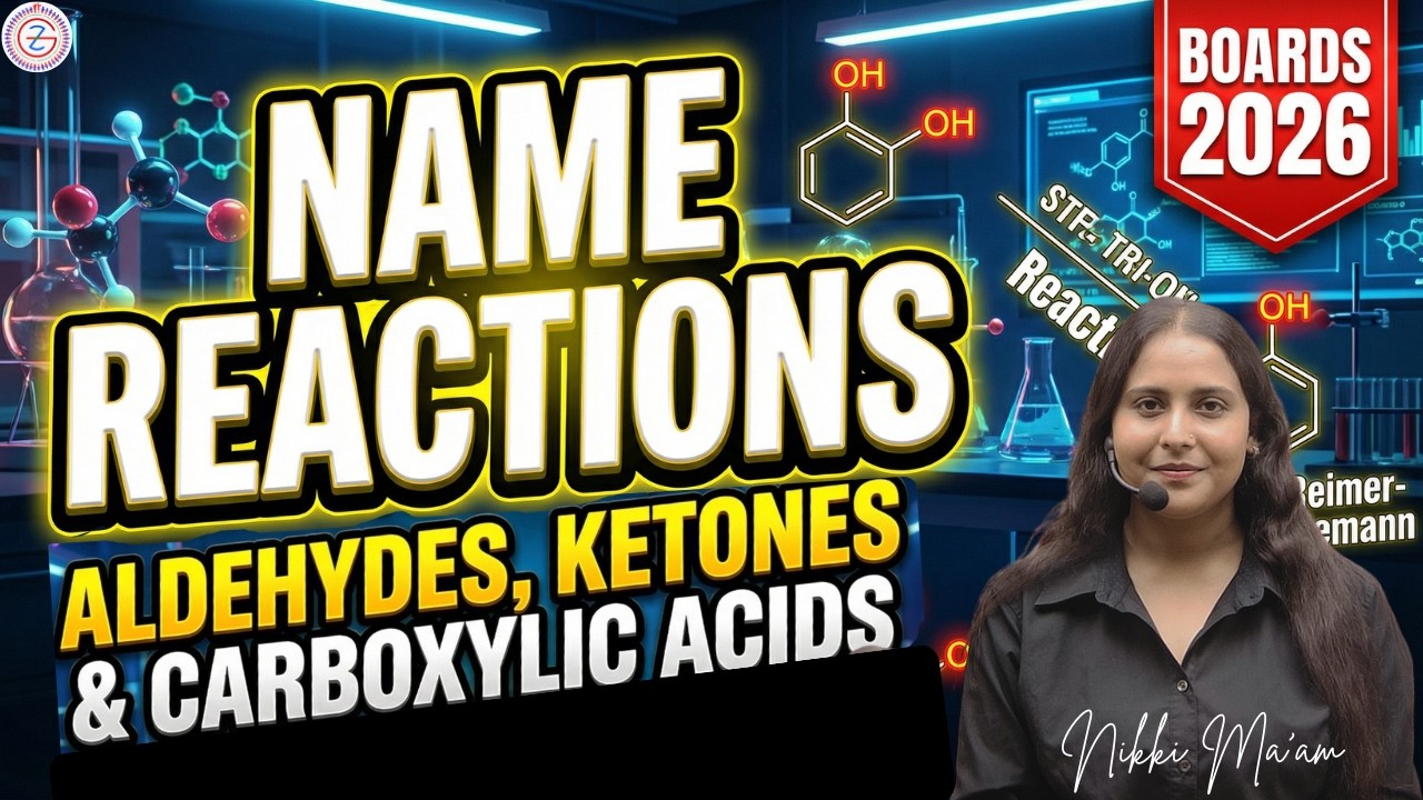 Name Reactions - Aldehyde Ketones and Carboxylic Acid | Class 12th Organic Chemistry | By Nikki Mam