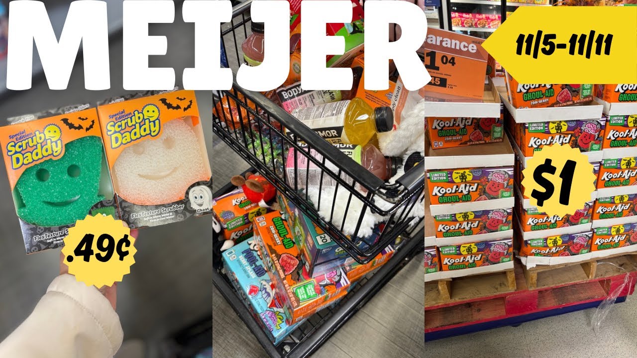 🔥Лучшие предложения Meijer 11|5 | .49&cent; ScrubDaddy | Напитки за 1 доллар😱