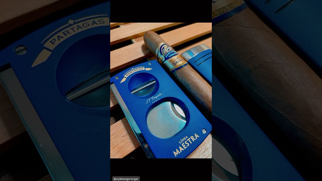 Partagas cigars maestra rito origen St DuPont lighter cutter