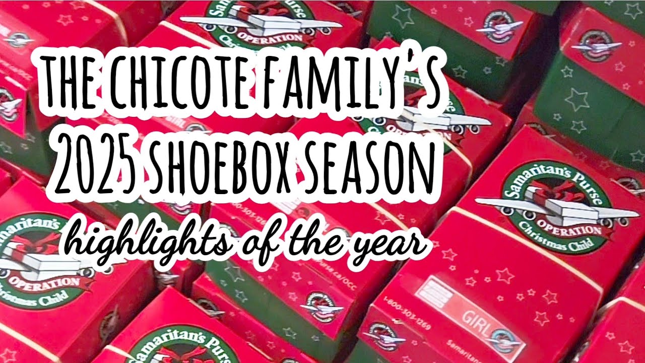 The Chicote Family's 2025 Shoebox Season-Operation Christmas Child - #HeartPegs -Simple Peg Dolls