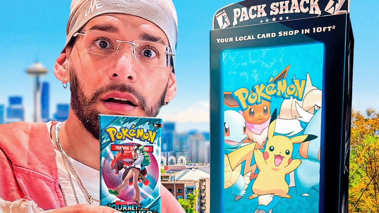 Viajamos para comprar cartas de Pokemon