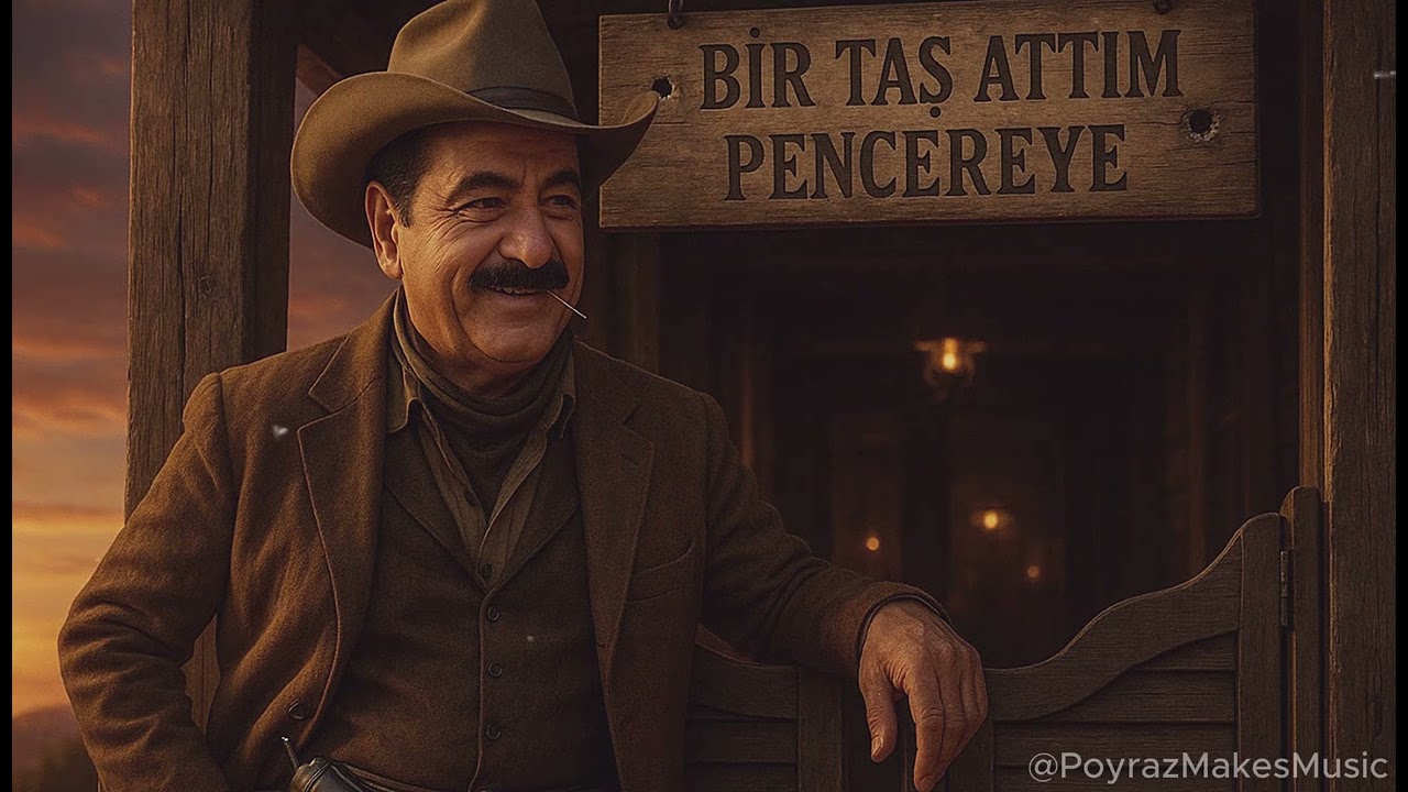 İbrahim Tatlıses - Bir Taş Attım Pencereye (Western with lo-fi beats AI Cover)