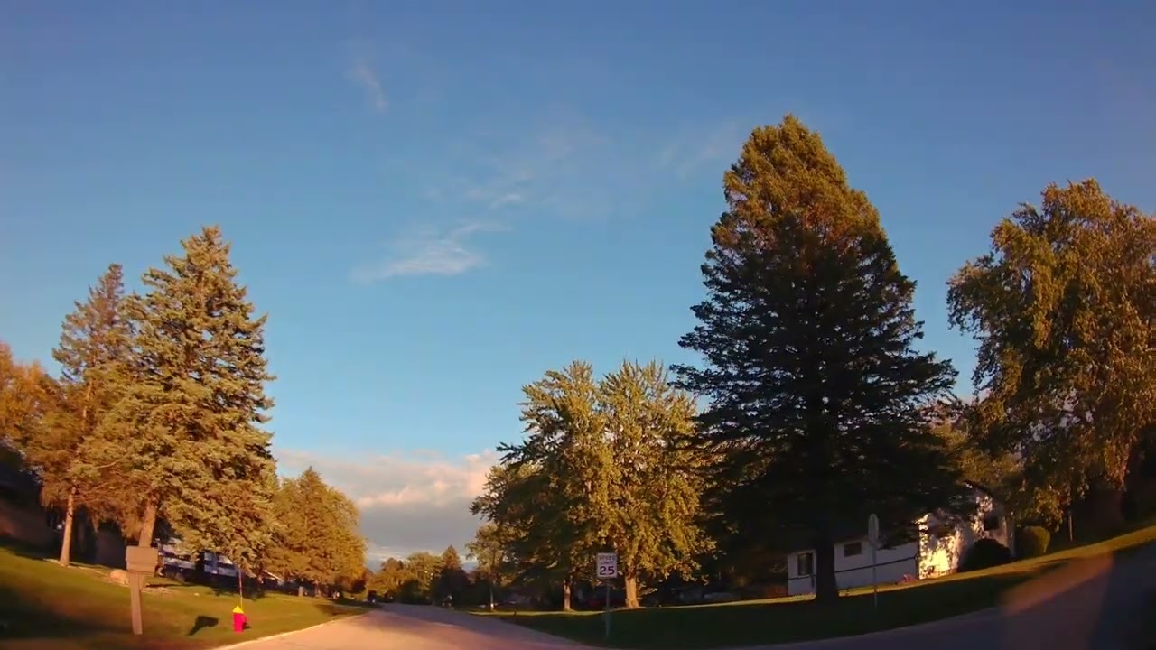 4K Dash Cam - Beautiful Subdivisions And Roads At The Oak Creek South Milwaukee WI Border Fall 2024