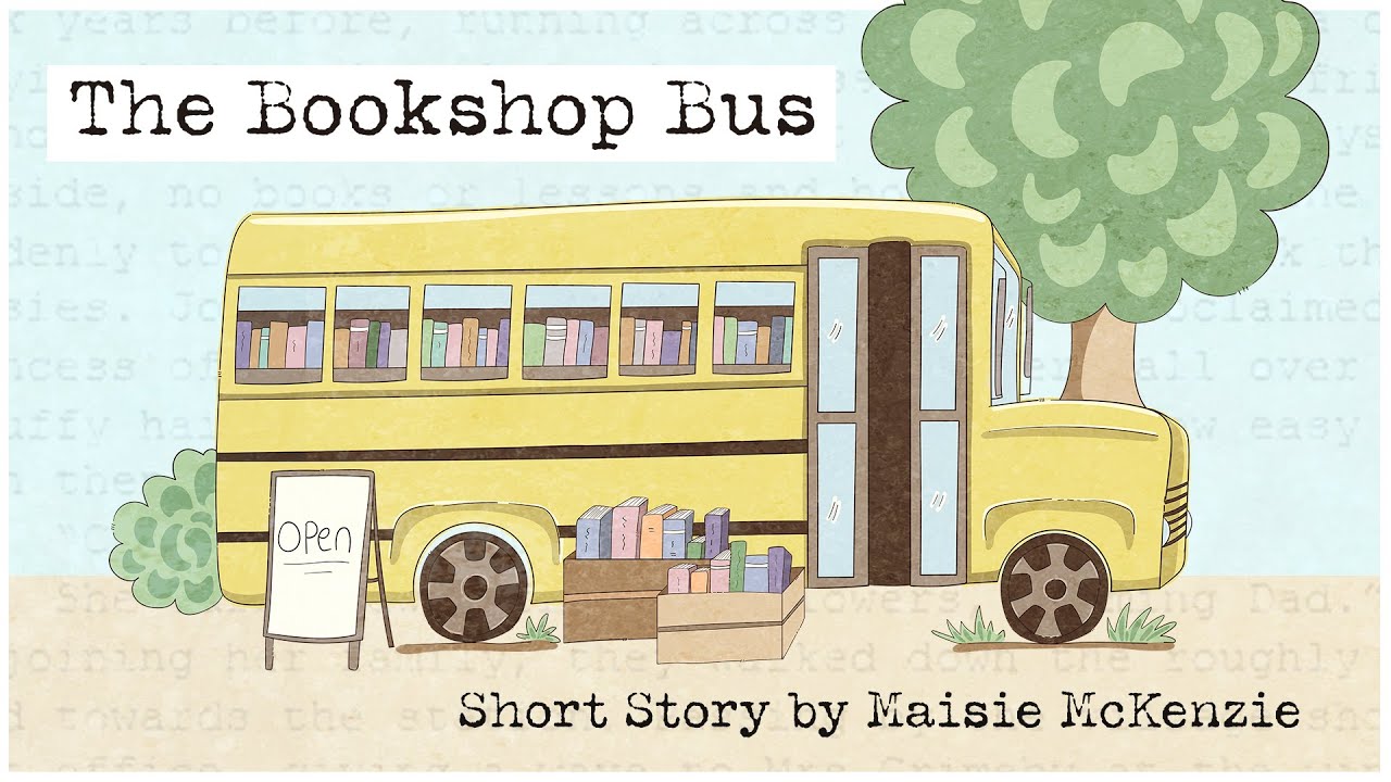 The Bookshop Bus - Cozy Short Story by Maisie McKenzie - Vintage Summer 1980s Roadtrip Vibes