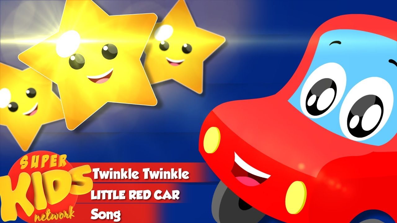 Supercar Superstars | Little Red Car Rhymes | Twinkle Twinkle Little Star | Car Songs
