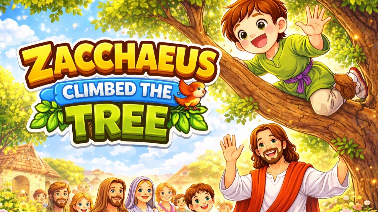 Jesus’ Little Friends | Zacchaeus Climbed the Tree | Christian Song for Kids