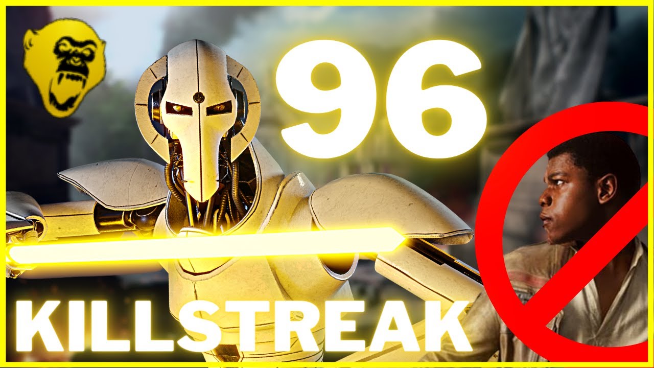 96 KILLSTREAK WITH GRIEVOUS RUINED BY FINN ON NABOO | Galactic Assault |  Star Wars Battlefront 2 PC