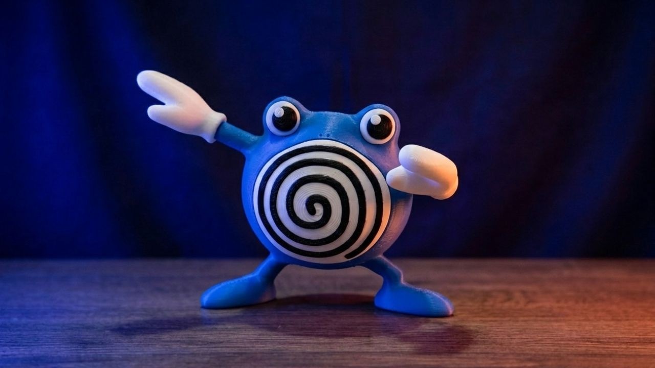 Poliwhirl Pokemon – Multi-Part 3D Print & Assembly