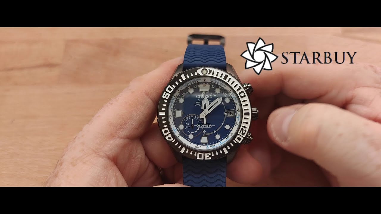 Detailed look at the Citizen Satellite Wave GPS Diver CC5006-06l