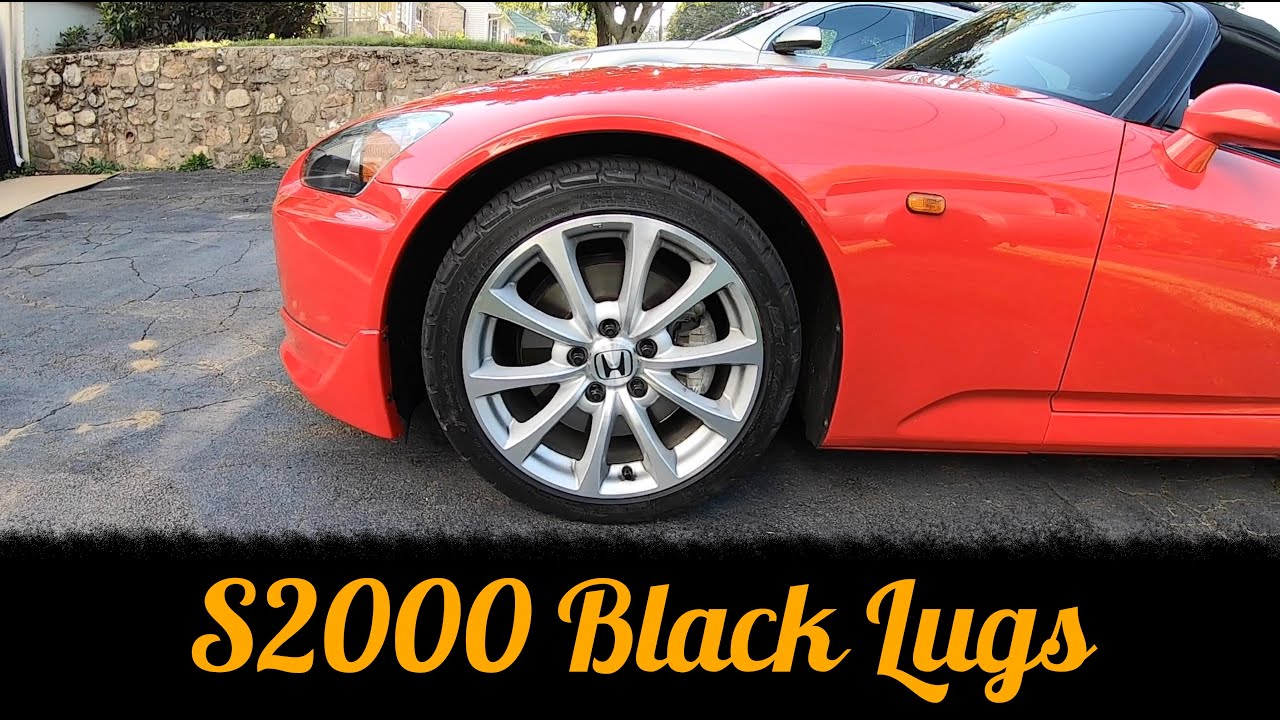 S2K Black Lugs