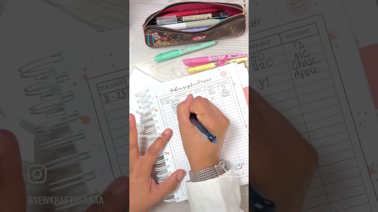 Tracking All Subscription and Membership expenses 