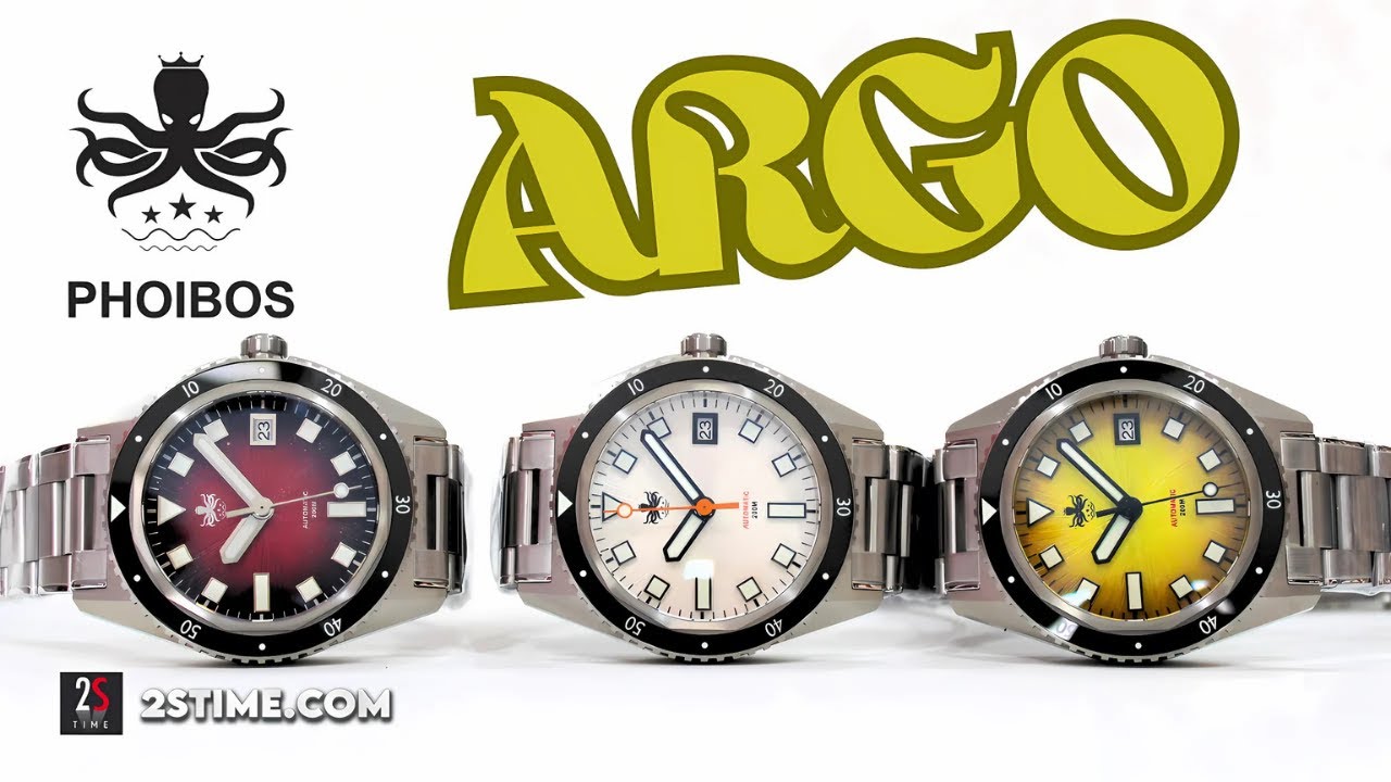 PHOIBOS ARGO Spiral Sunray Dial | The Best Diver Choice Under 500