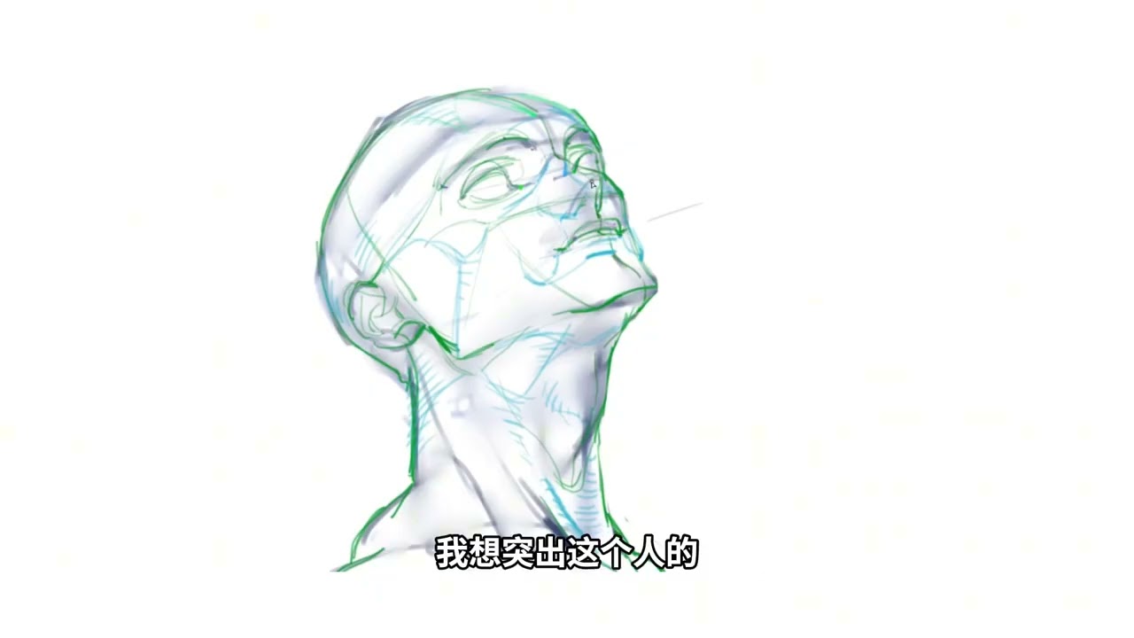 【干货教学】教你怎么用透视画出很帅的脸！ #绘画 #绘画干货 #干货教学 #板绘 #零基础学画画