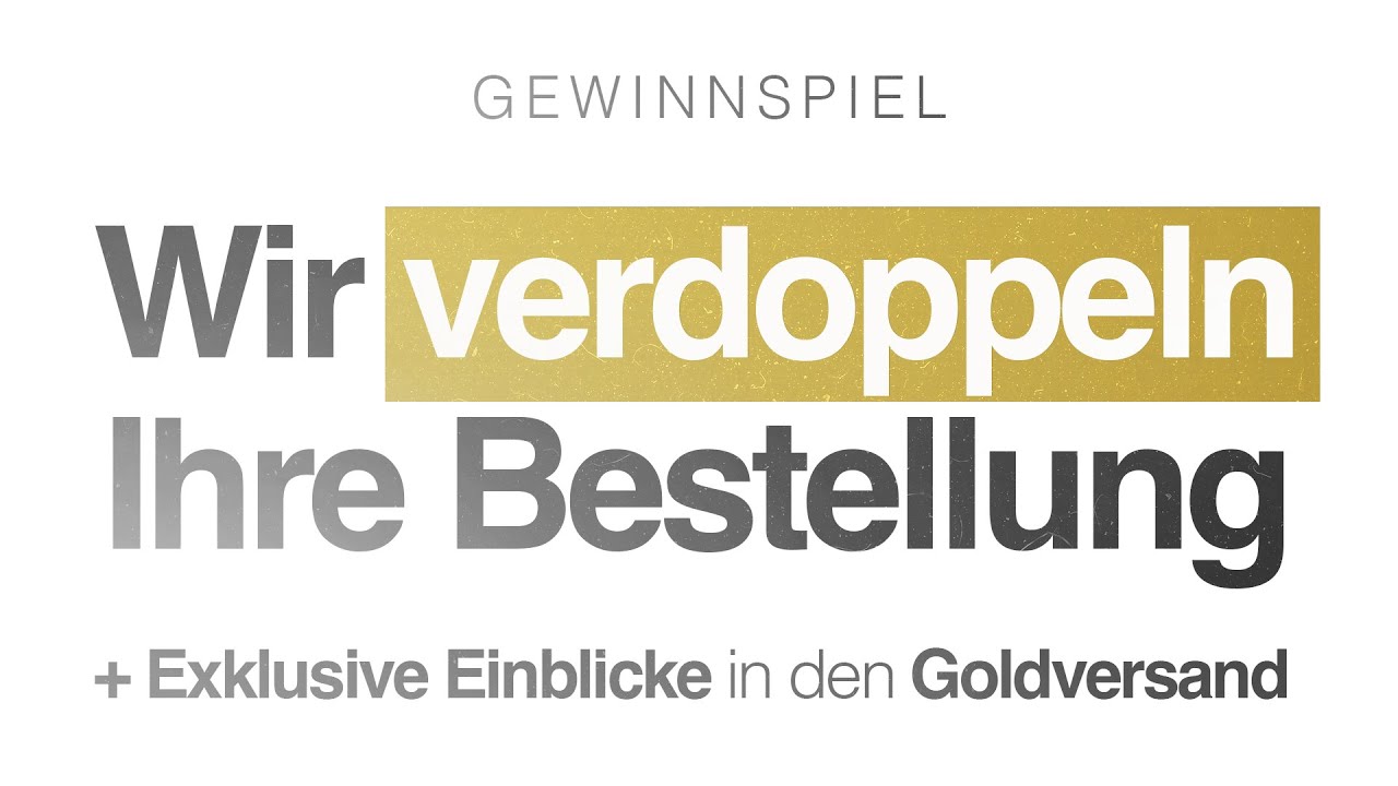 Hinter den Kulissen: SO kommt Ihr GOLD zu Ihnen + GEWINNSPIEL 🎁