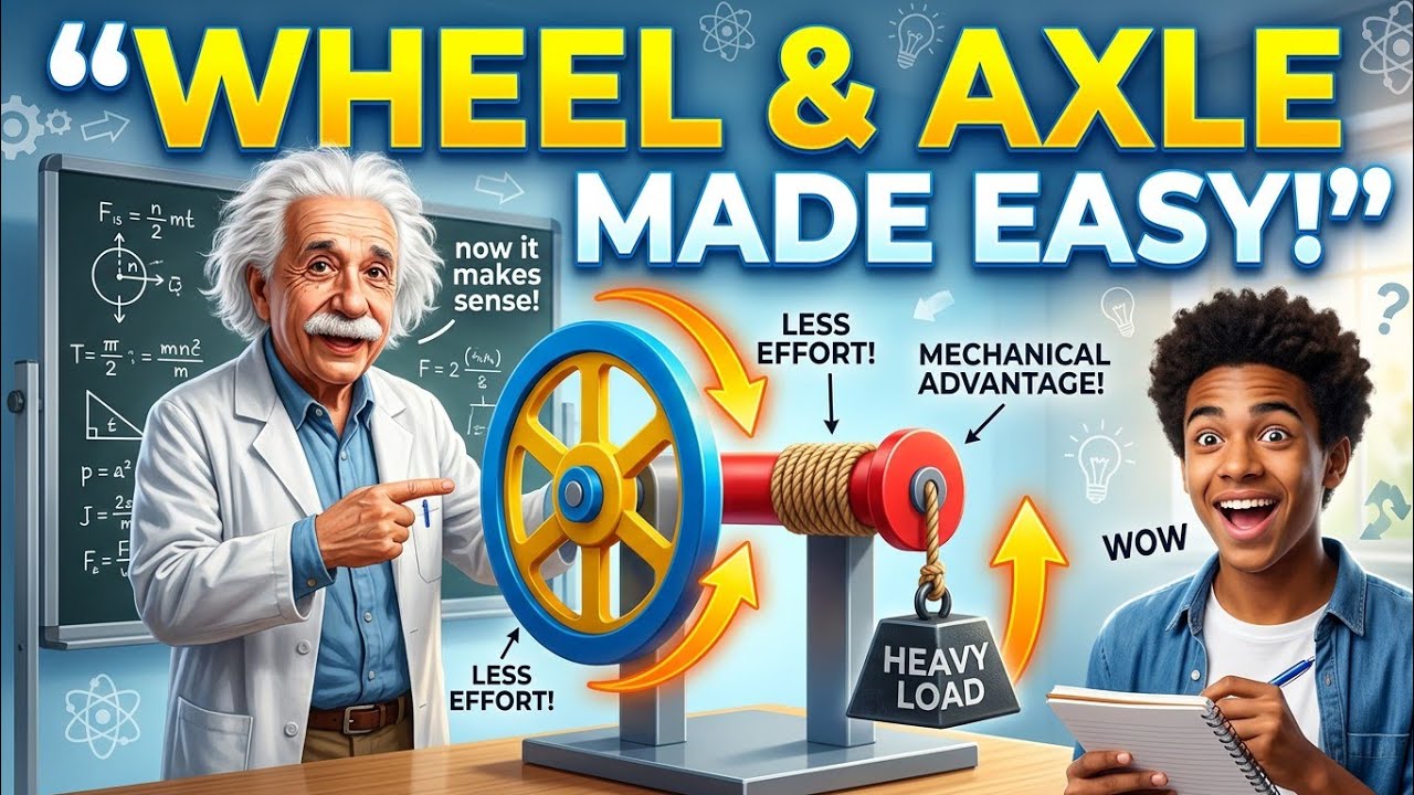 A Complete Tutorial on Wheel and Axle System With Solved Examples #machines #waec #jamb