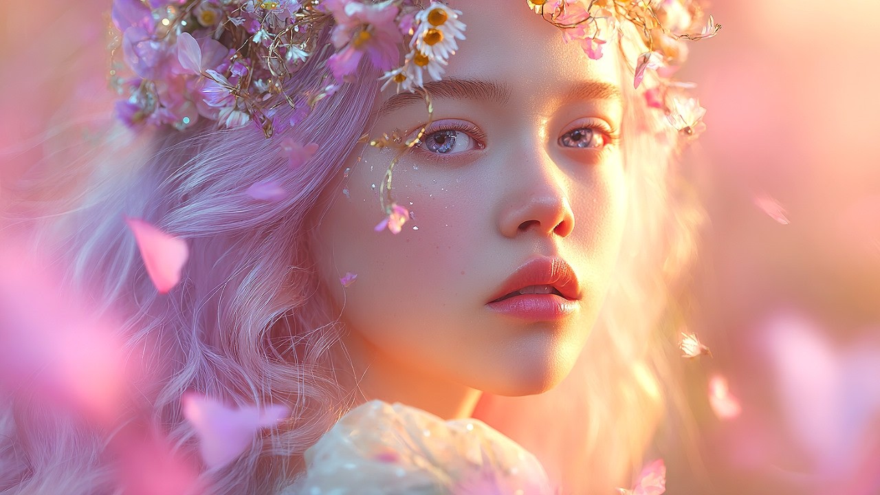 4Hour Fantasy | Floating Crystal Sanctuary | Peaceful Dreams & Deep Sleep [AI Music Video] 💎