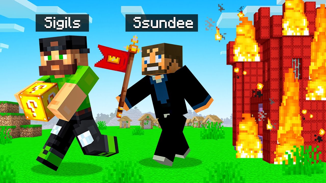 LUCKY BLOCK Base Wars in Minecraft