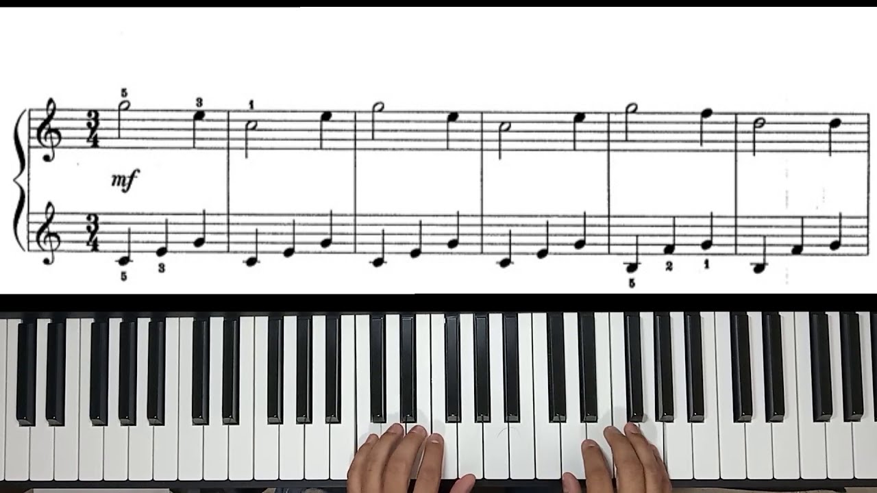Allegretto 1(Suzuki Piano Vol.1 No.13) c/metrónomo (90-150) y partitura (C. Czerny)