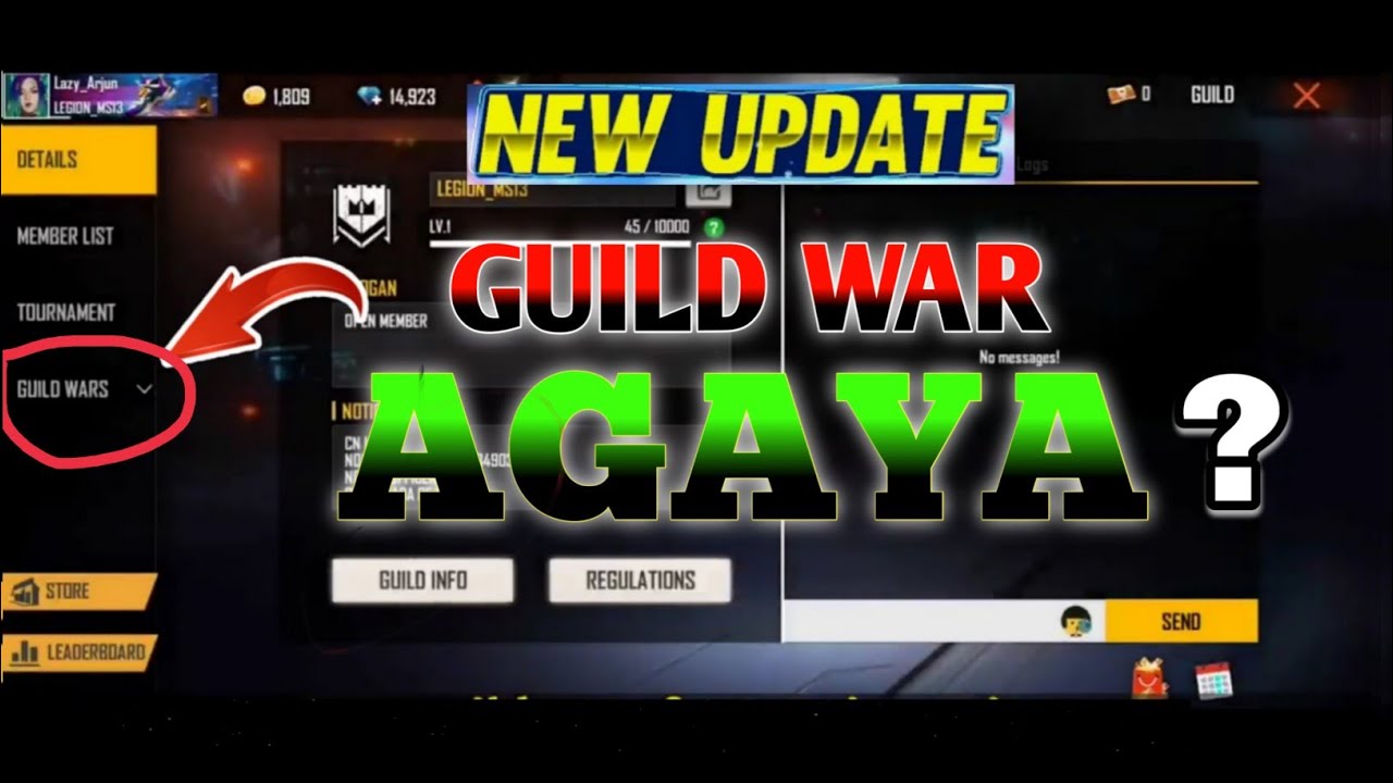 FREE FIRE GUILD WAR AGAYA |FULL DETAILS FOR GUILD WAR GUILD WAR KAB AAYEGA?