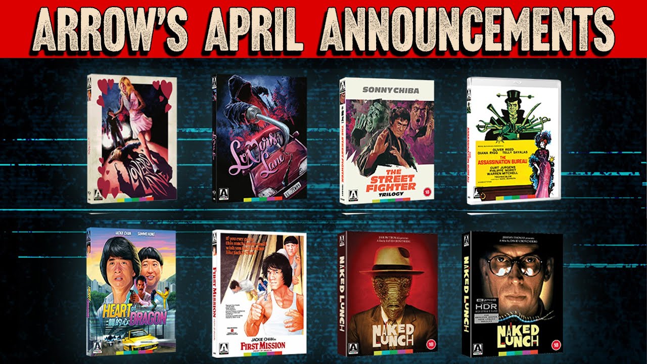 Arrow's April Announcements | Blu-ray | 4K UHD | Arrow Video | Martial Arts | Cronenberg | Slasher
