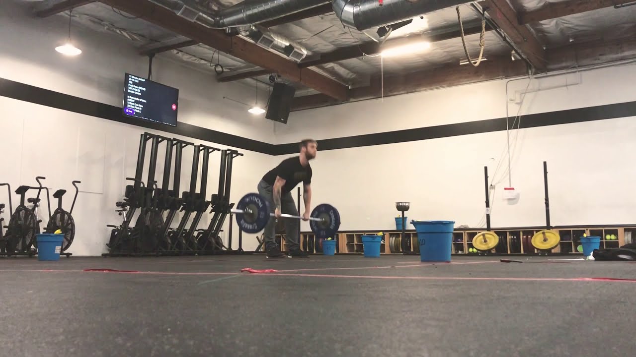 21-15-9 Power Clean & Bar Facing Burpees