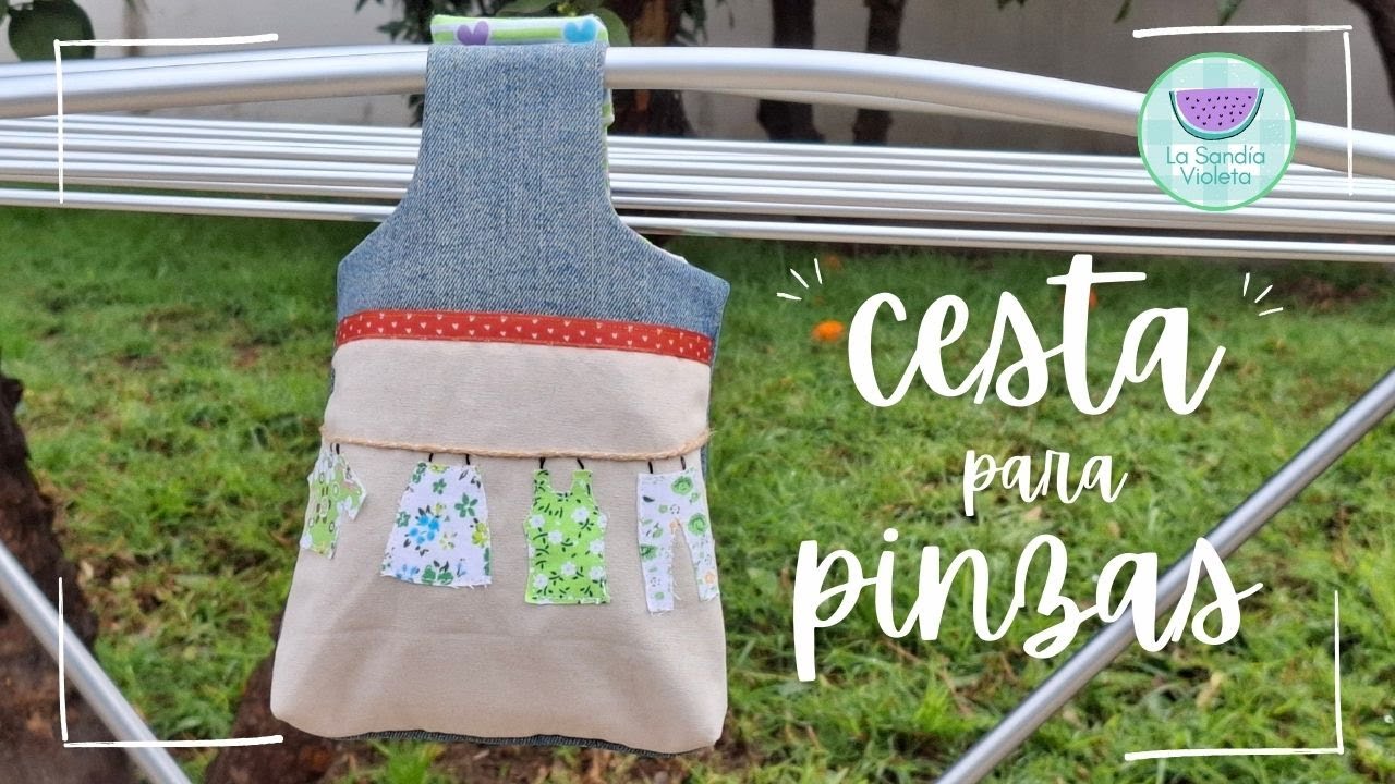 CESTA para guardar las PINZAS de la ropa