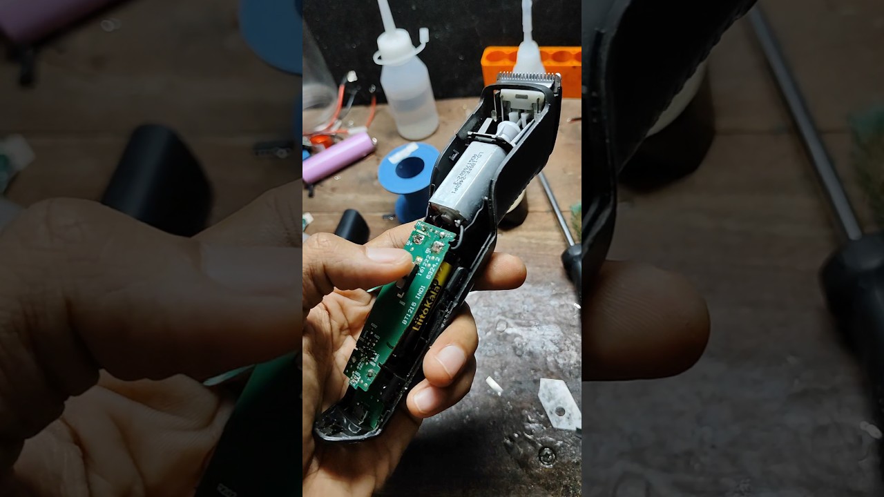 perbaikan ganti baterai alat cukur philips bt 1214