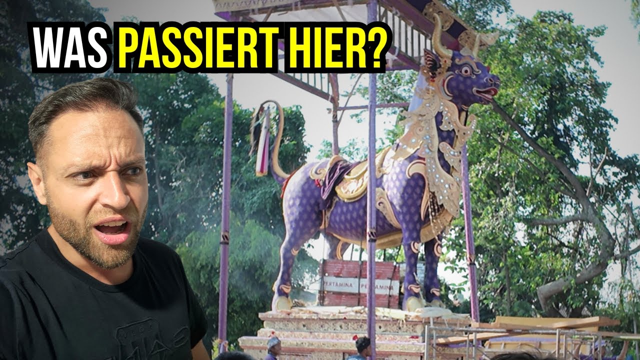 Mitten in einer Zeremonie auf Bali – und dann wird ein Pferd verbrannt 😳