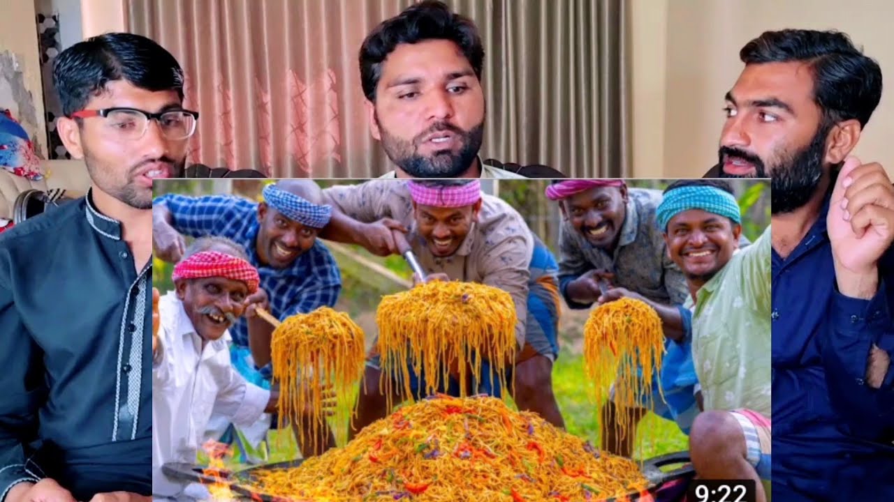 chicken noodle village food| PAKISTAN REACTION