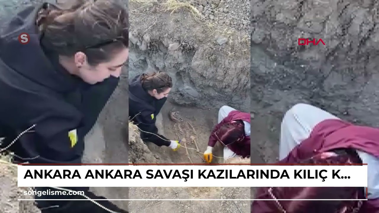 ANKARA Ankara Savaşı kazılarında kılıç kesiği olan kemikler bulundu