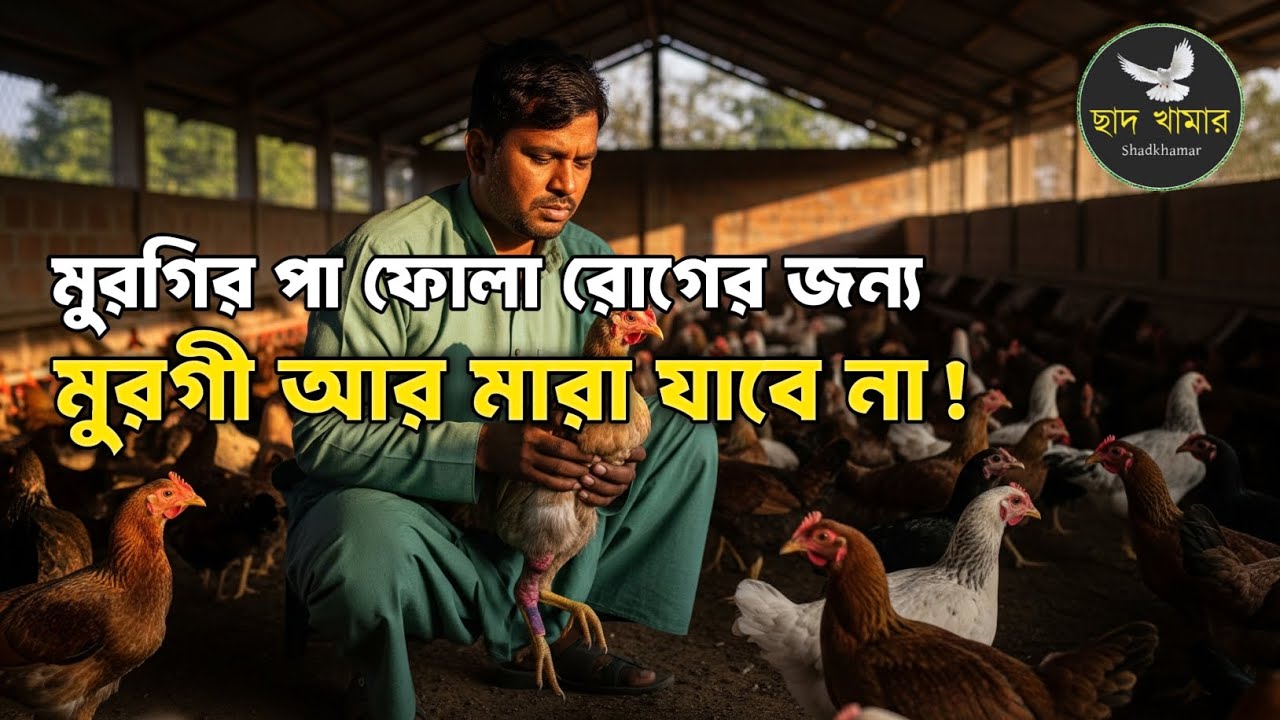 মুরগির পা ফোলা রোগ কেন হয় এবং কিভাবে চিকিৎসা করবেন