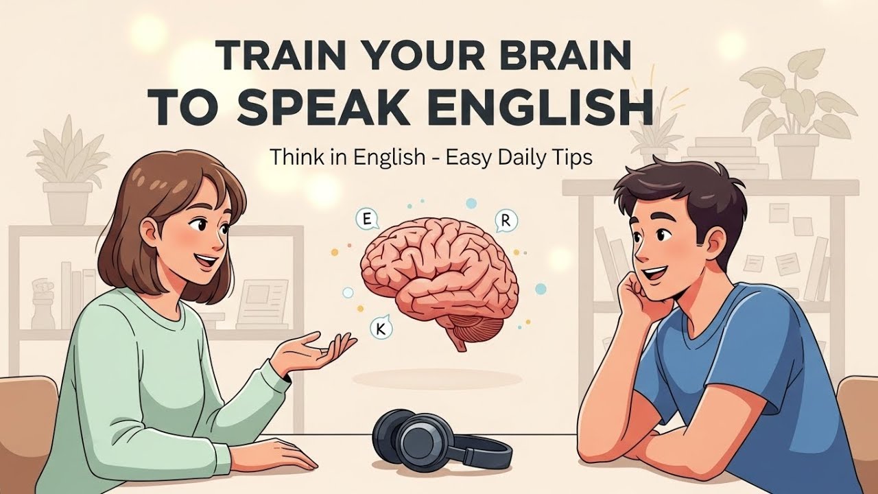 How to Train Your Brain to Speak English | Learn to Think in English | English Listening Practice
